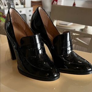 Calvin Klein Glossy Black Heels